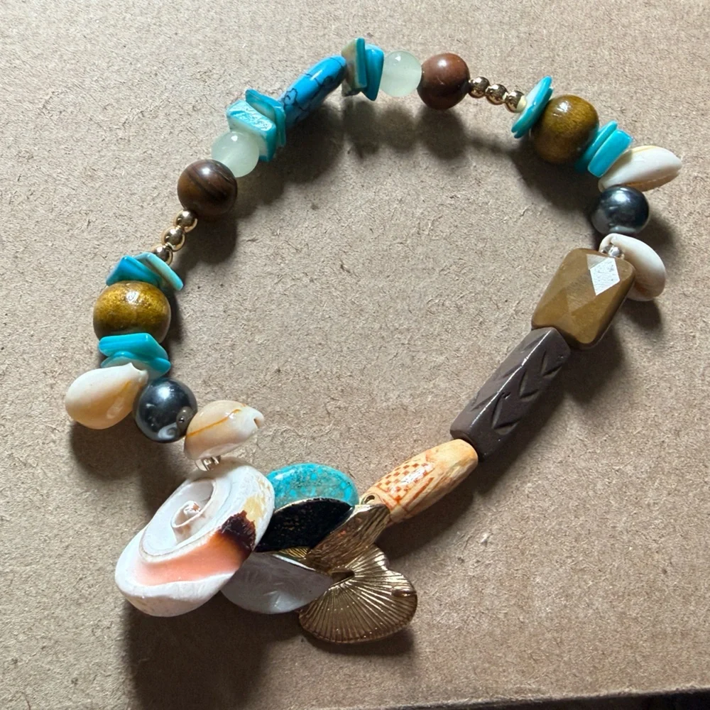 Multicolor Beaded Bracelet anklet handmade